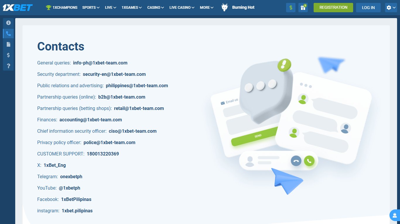1xBet Customer Support Philippines, allbets.tv