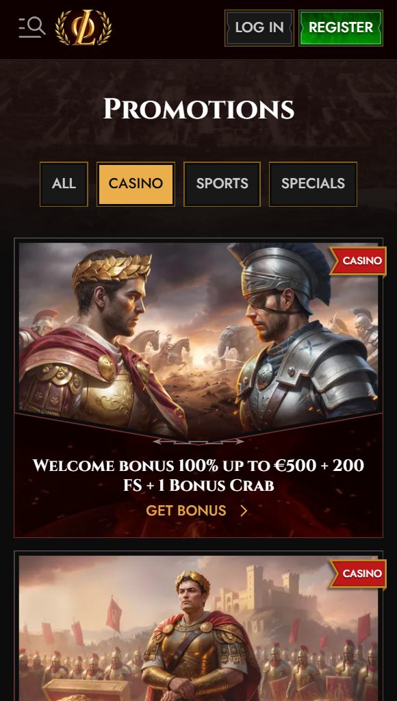 mob bonuses casino allbets legiano