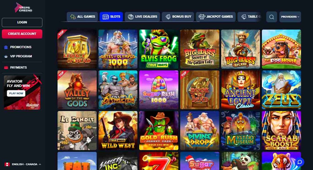 slots trips