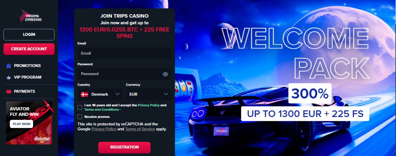 Trips Casino Denmark Review