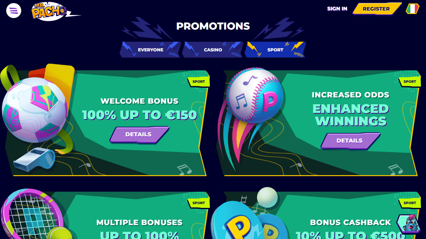 MrPacho Bookmaker Sport Bonuses Italy, allbets.tv