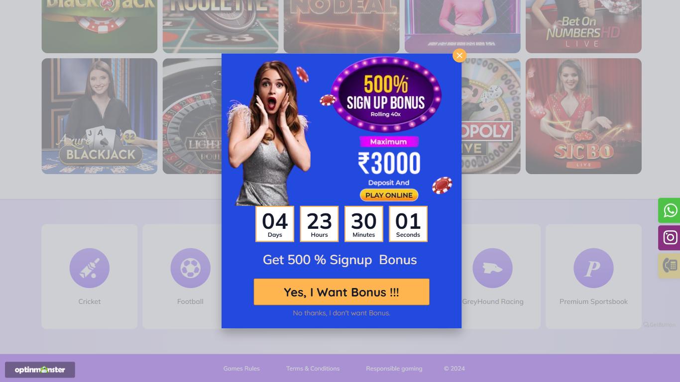 Winzap Bonus, allbets.tv