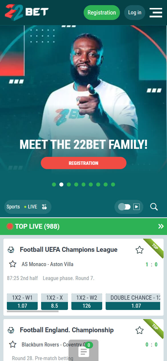 22bet review, Allbets.tv