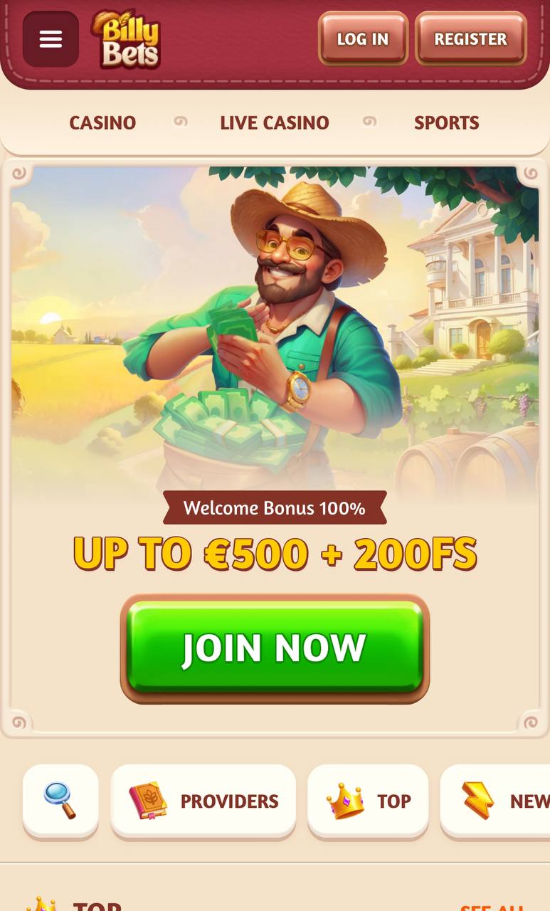 BillyBets Casino Mobile