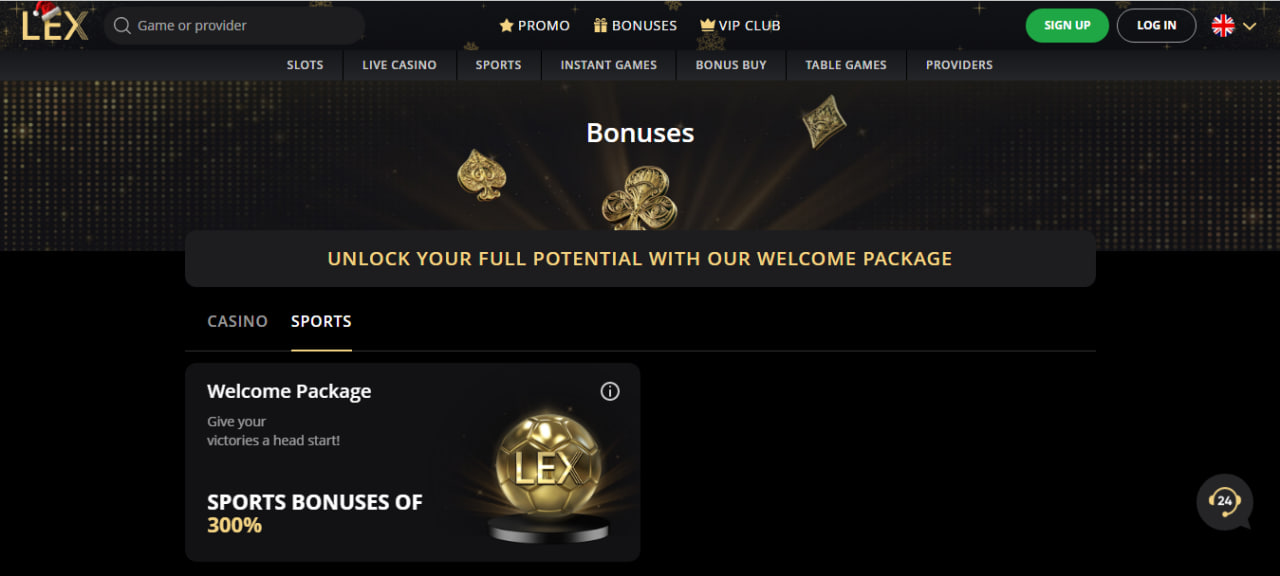 Bonuses and Promotions at Lex