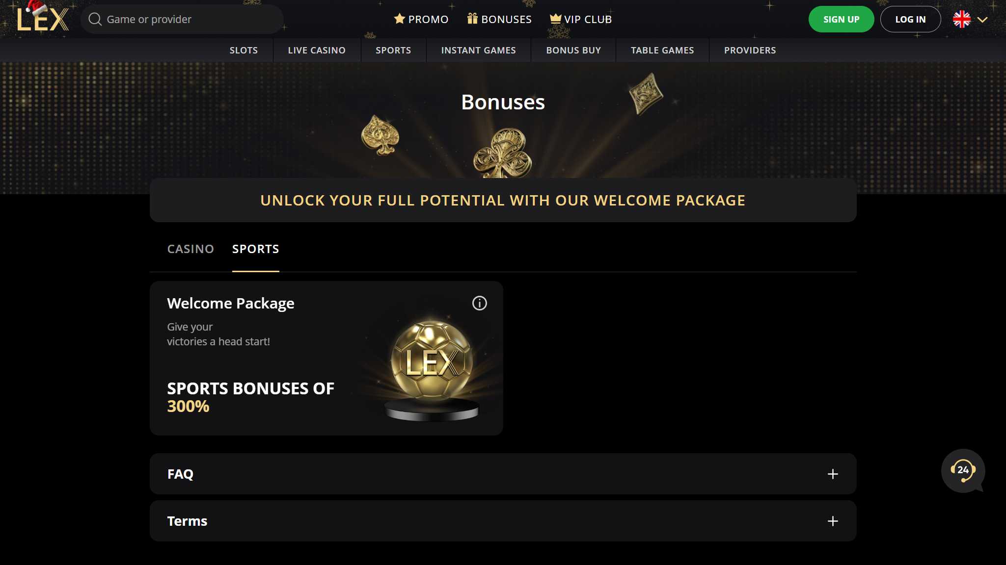 bonuses lex allbets