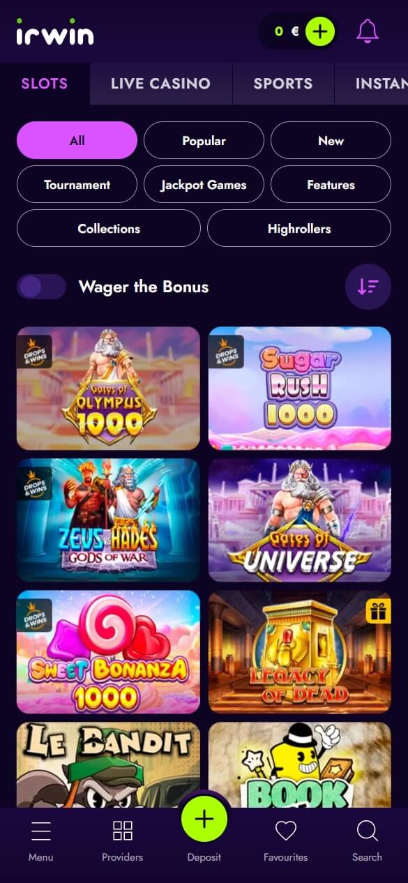 Irwin Casino Review