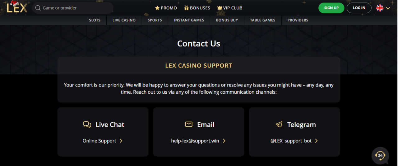 Lex Customer Support