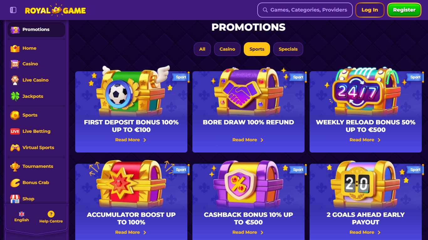 Royal Game Betting Promotions, allbets.tv