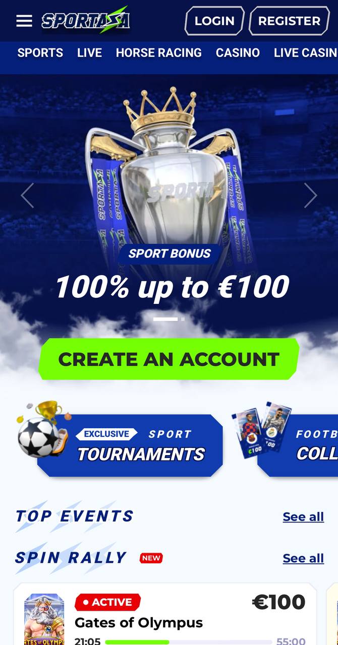 Sportaza Bookmakers Mobile