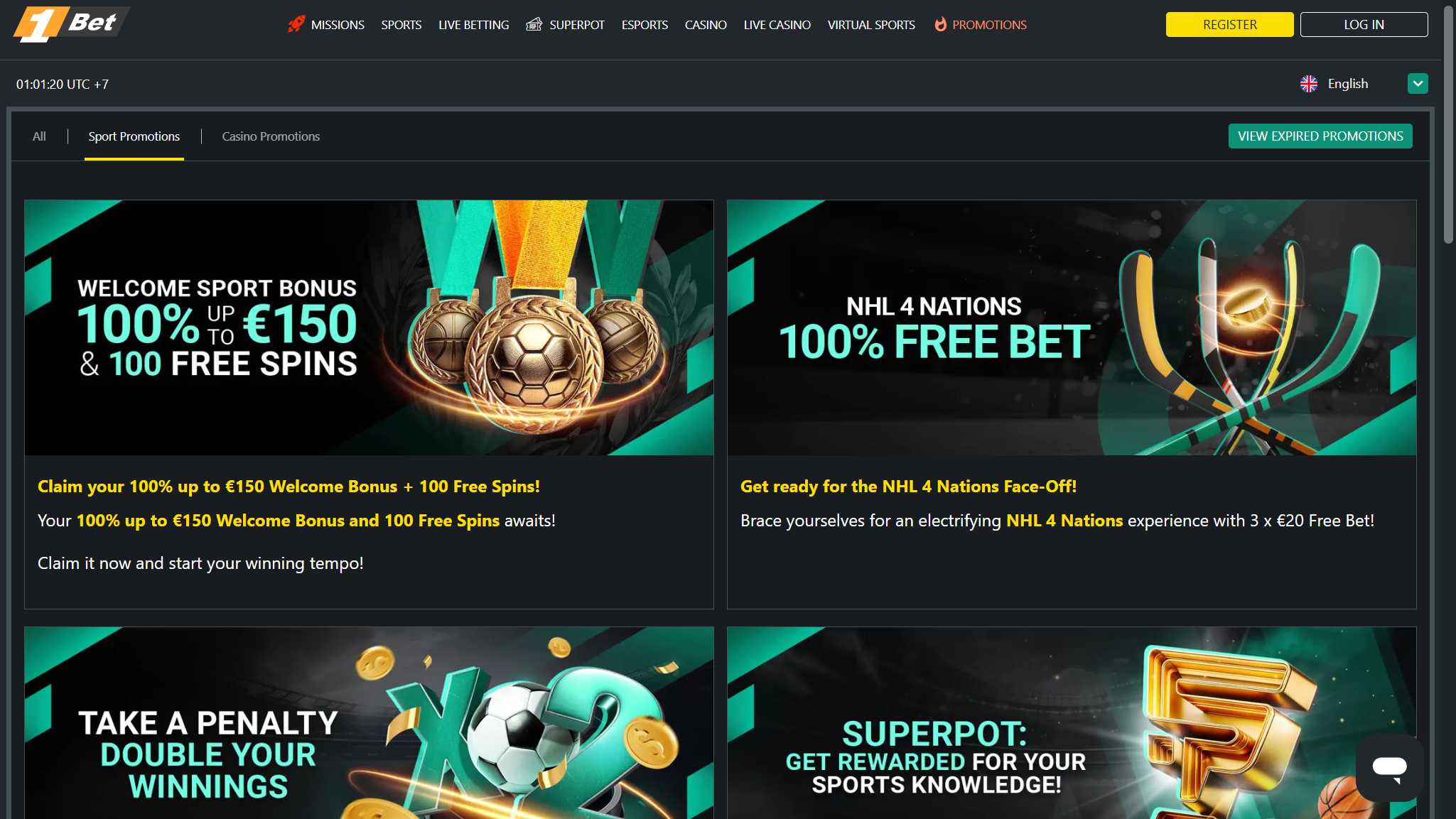 1Bet Bookmaker Sport Bonuses, allbets.tv