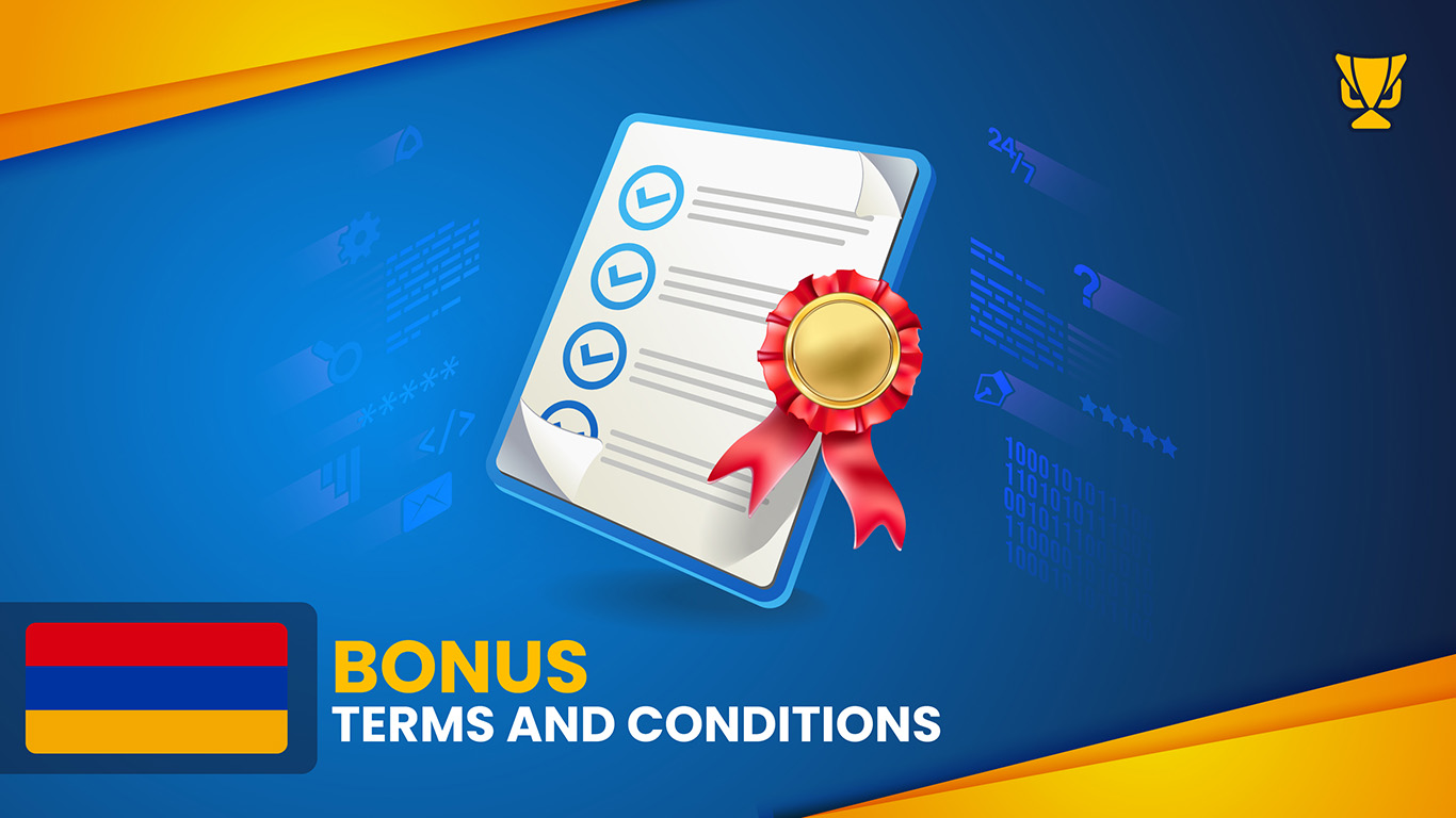 Terms and conditions of betting bonuses in Armenia