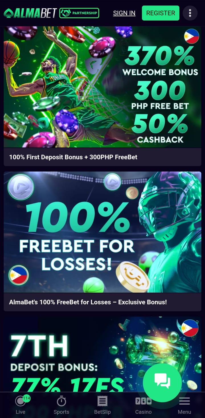 Almabet bonus