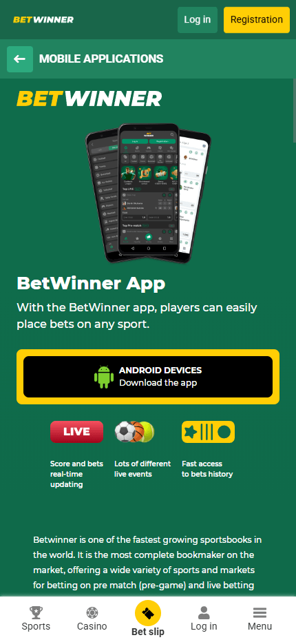 betwinner apps mobile