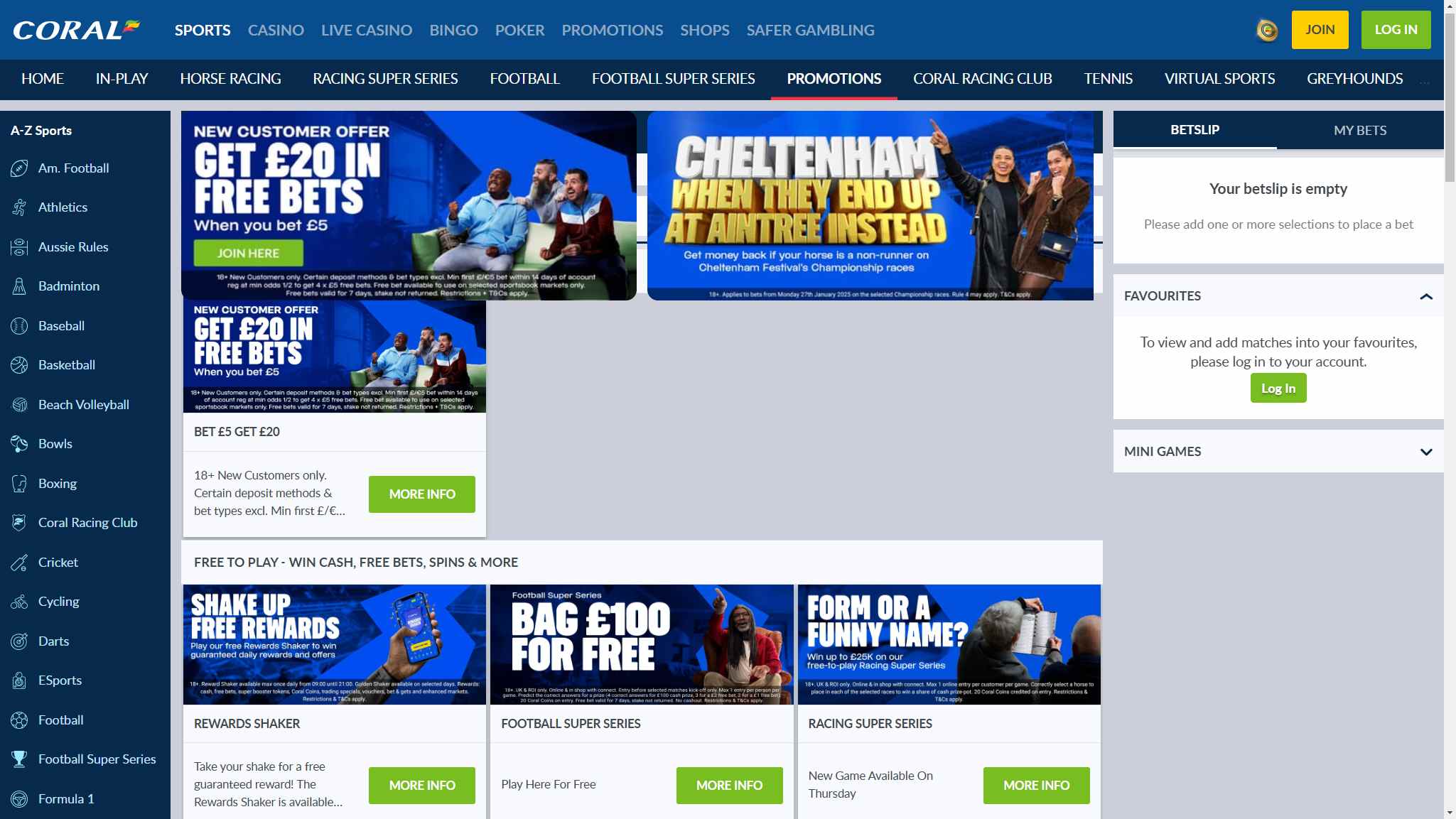 Coral Bookmaker Sport Bonuses UK, allbets.tv