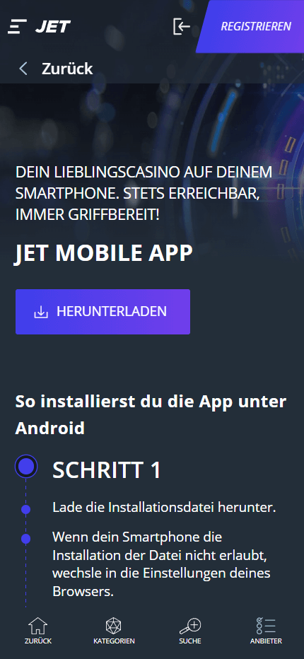 jet apps mobile