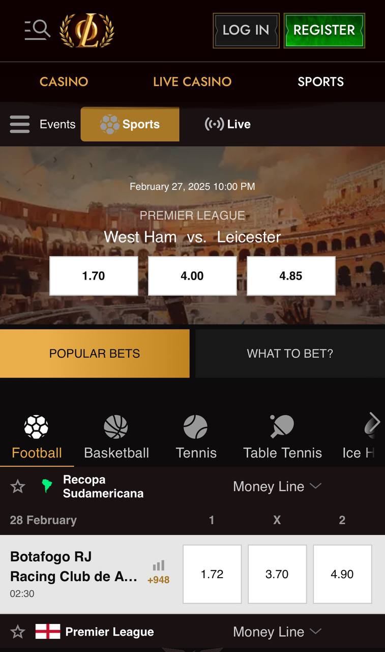 Legiano Betting Mobile