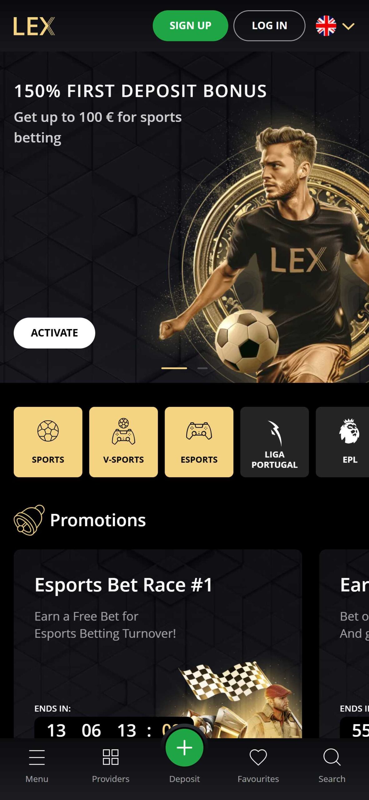 Lex Bookmaker Sport Bonuses (mobile), allbets.tv