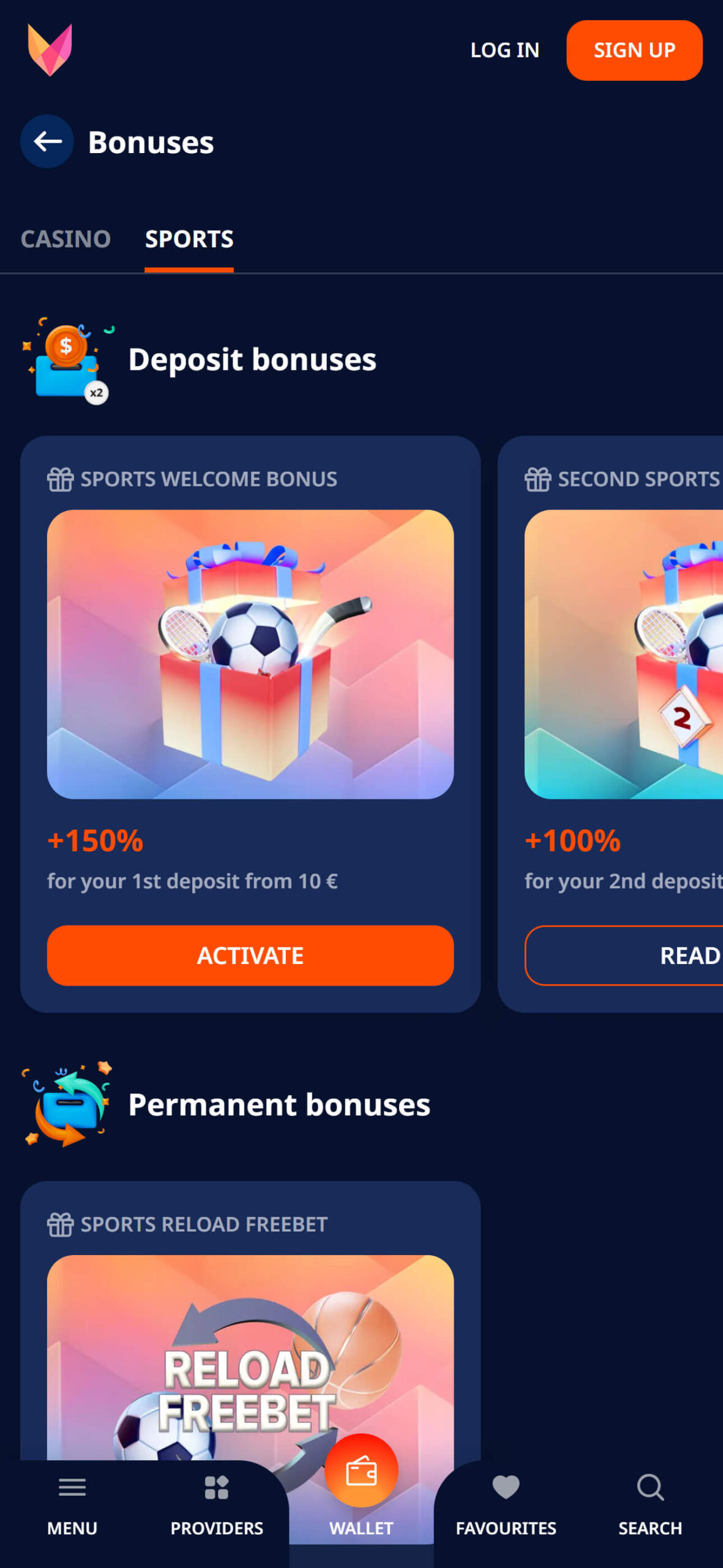 Monro Bookmaker Sport Bonuses (mobile phone), allbets.tv