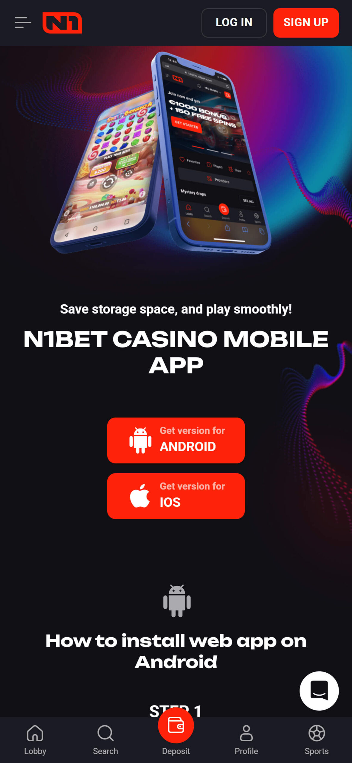 N1Bet Mobile Apps (mobile), allbets.tv