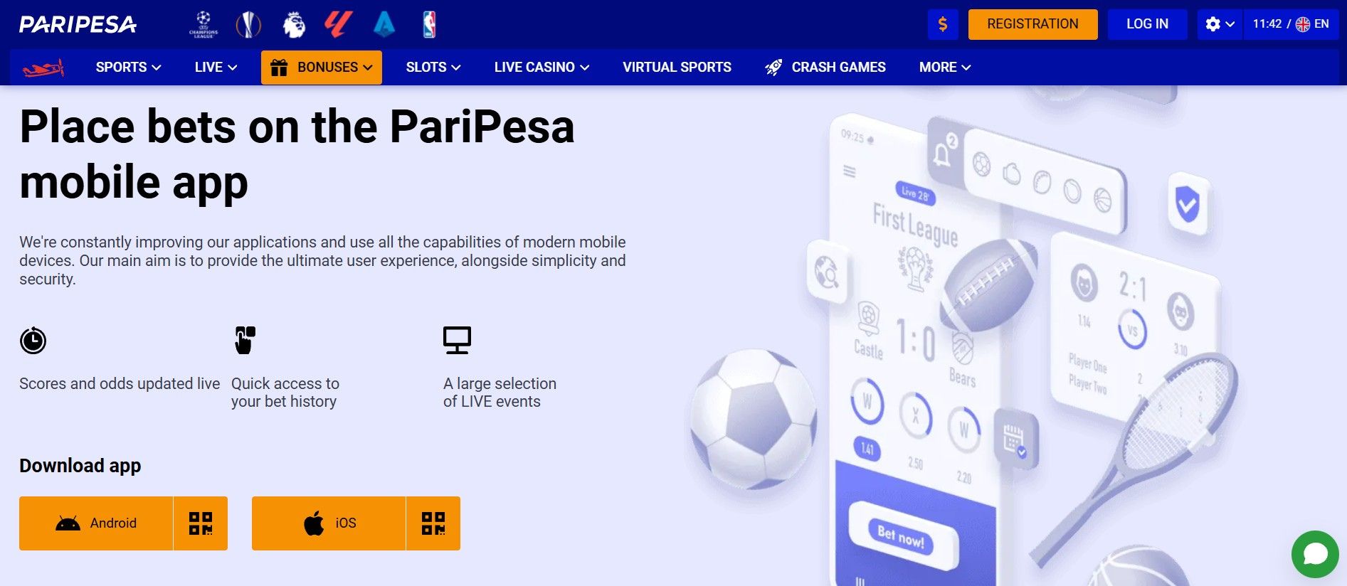 Paripesa app