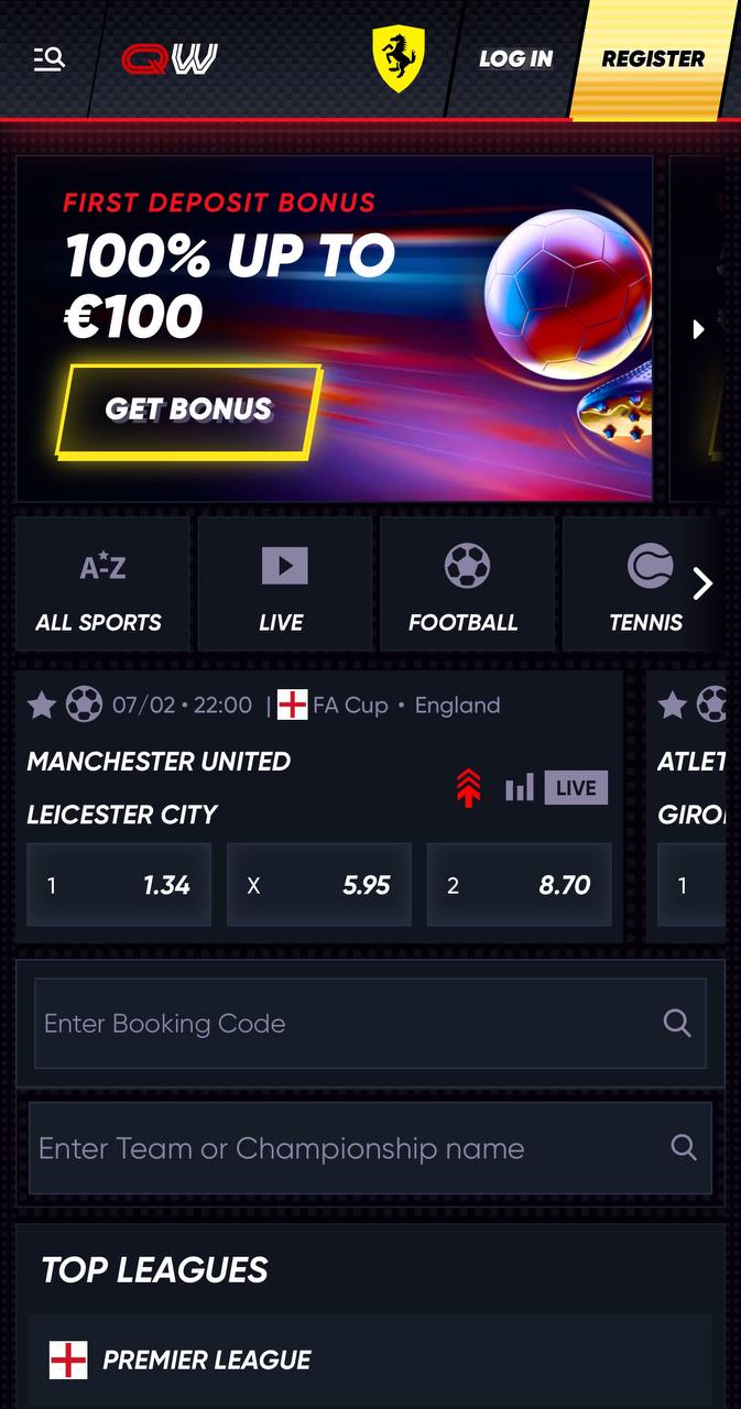 quickWin Bookmakers Mobile