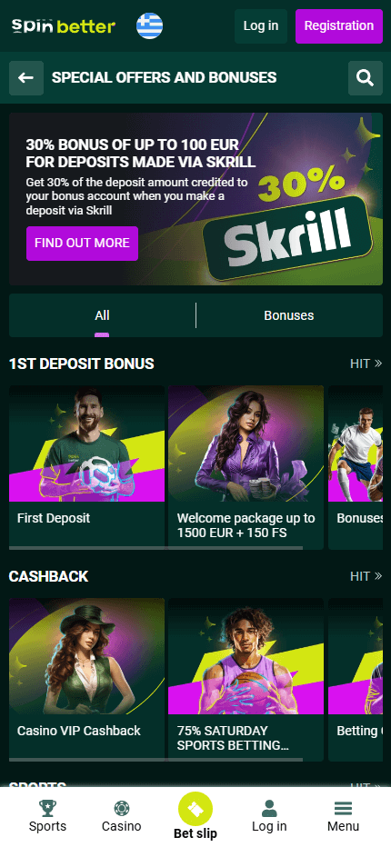 Spinbetter bonus mobile