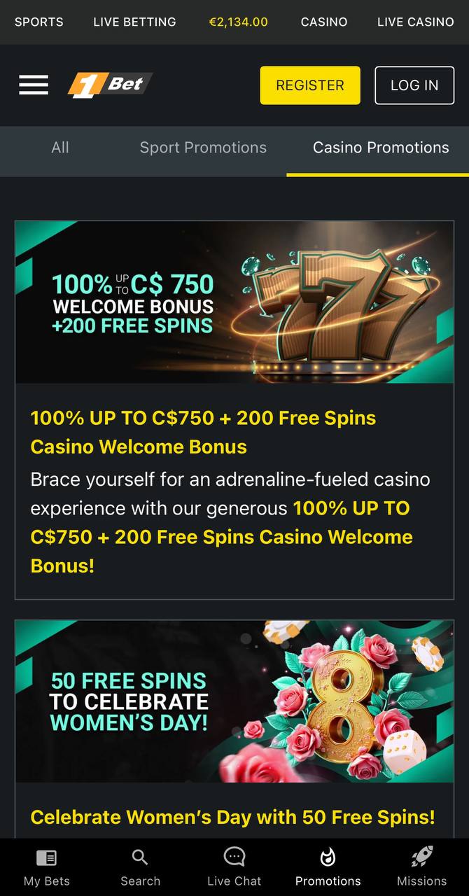 1bet Casino Mobile