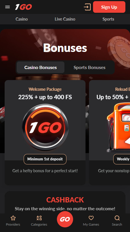 1Go Casino Bonuses, allbets.tv