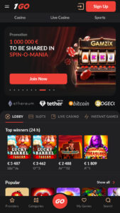 1Go Casino. allbets.tv