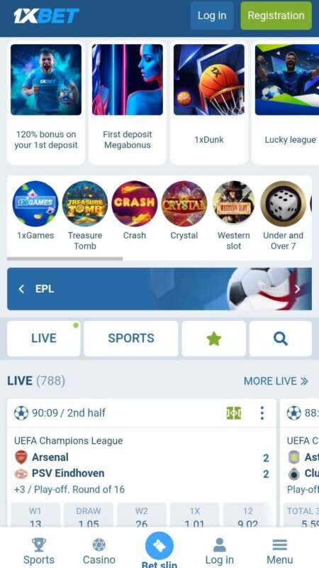1xBet Bookmakers Mobile