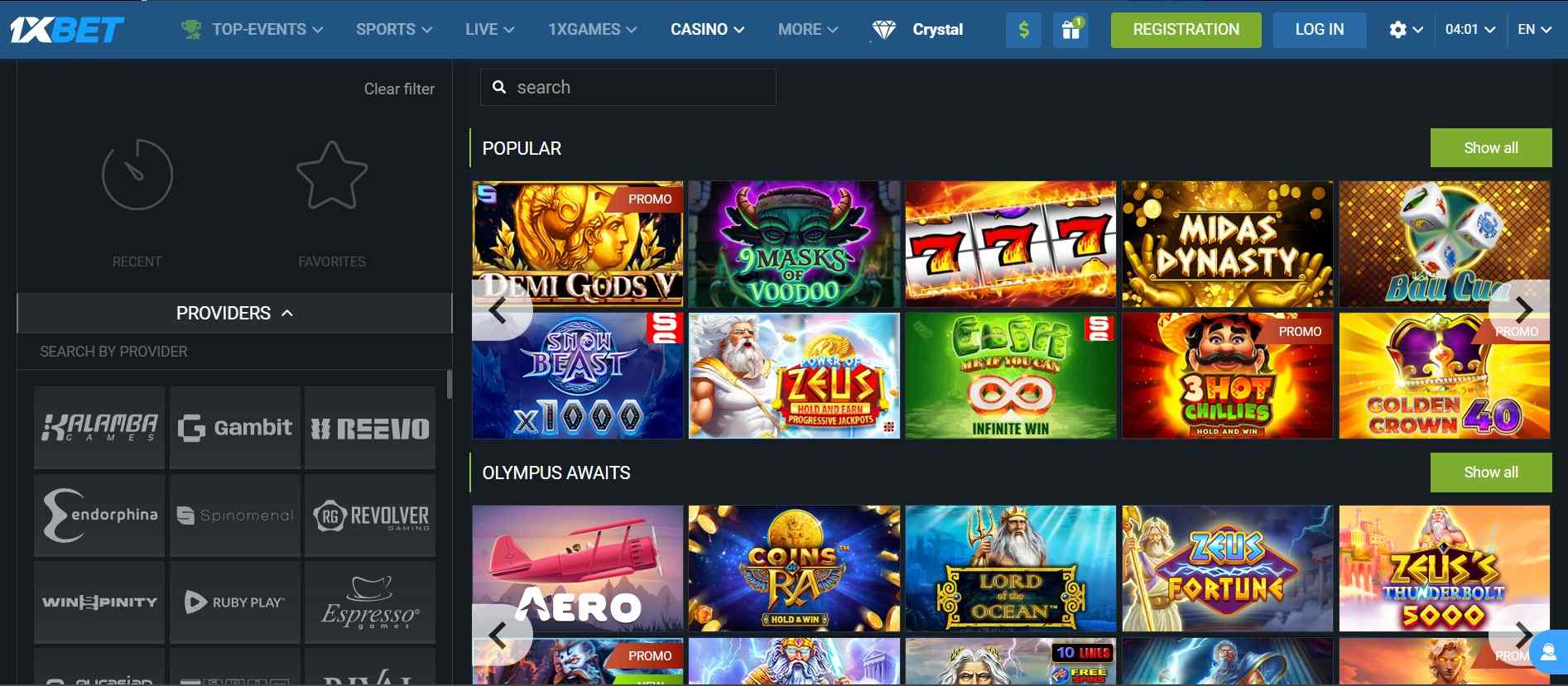 1xbet casino