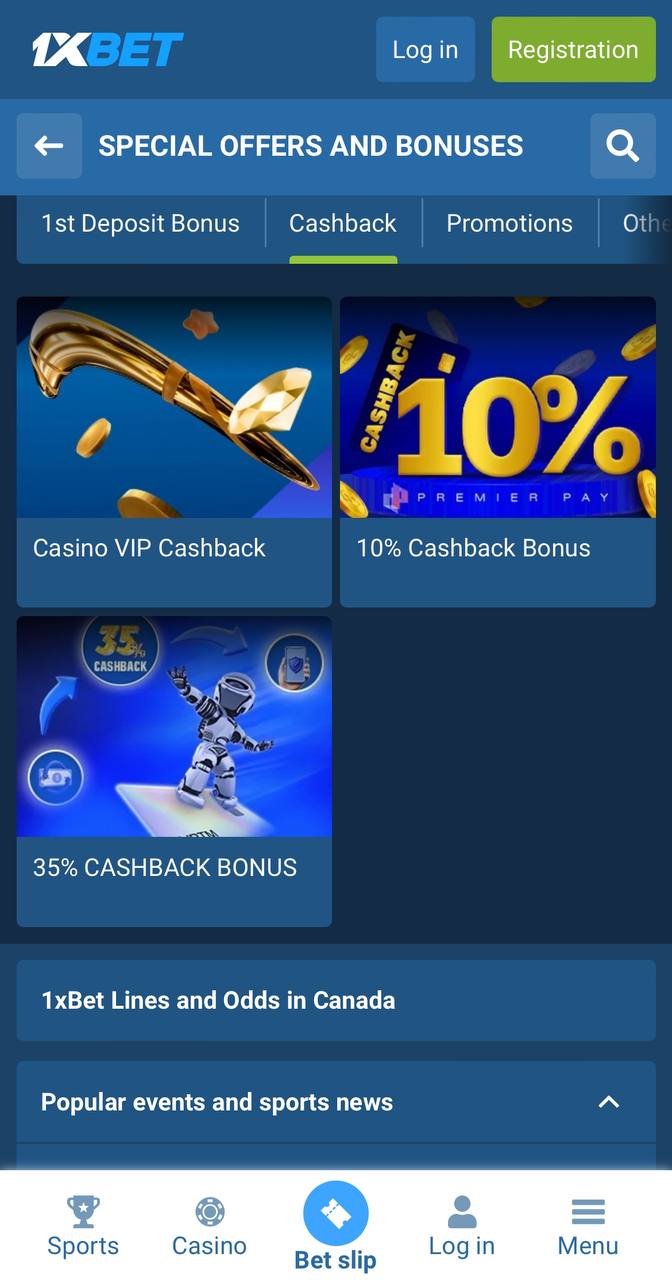 1xbet casino Mobile