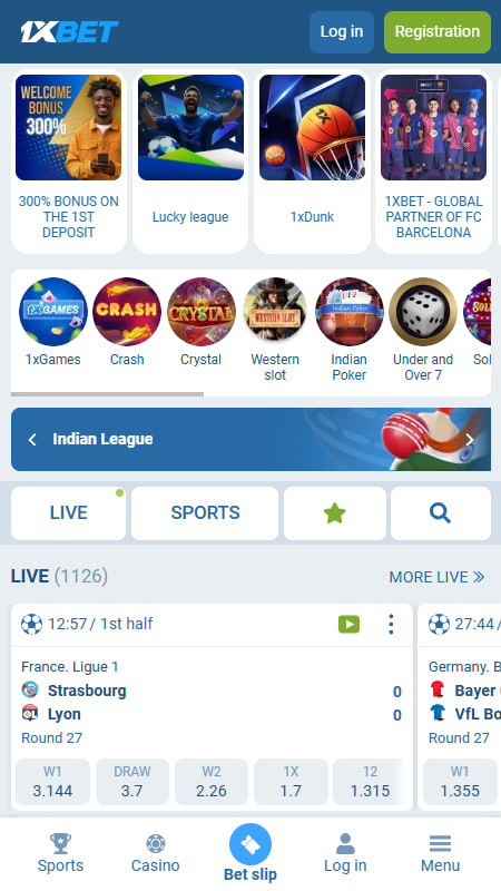 1XBET betting site operating in Ghana