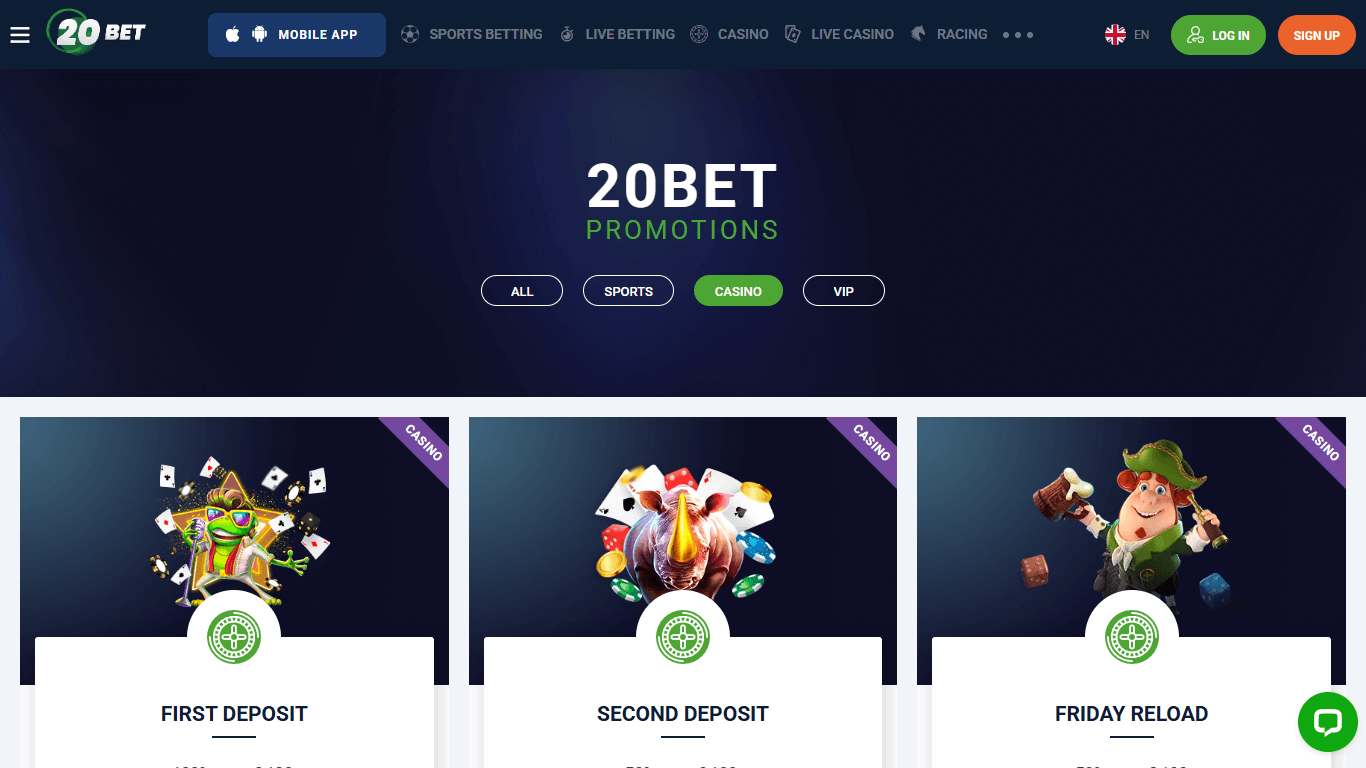 20bet bonus