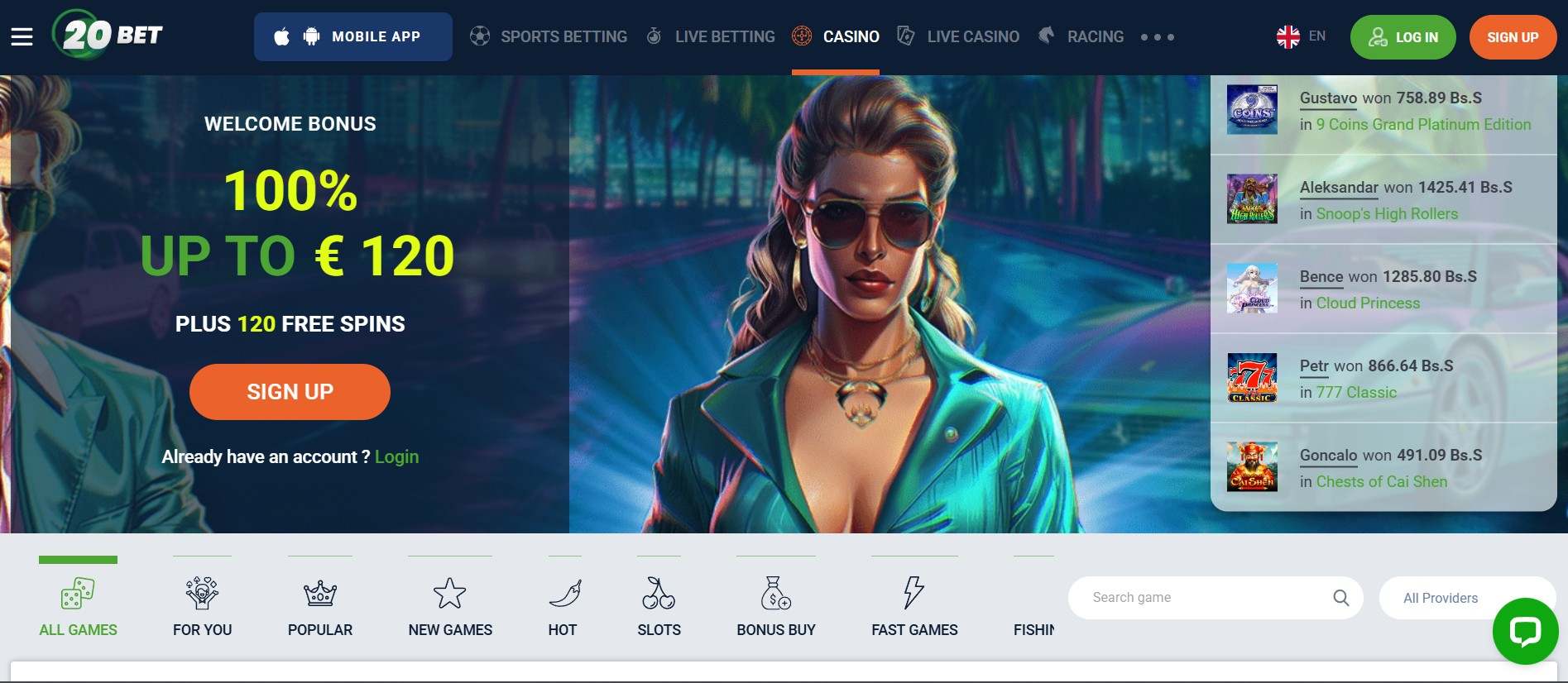 20bet casino