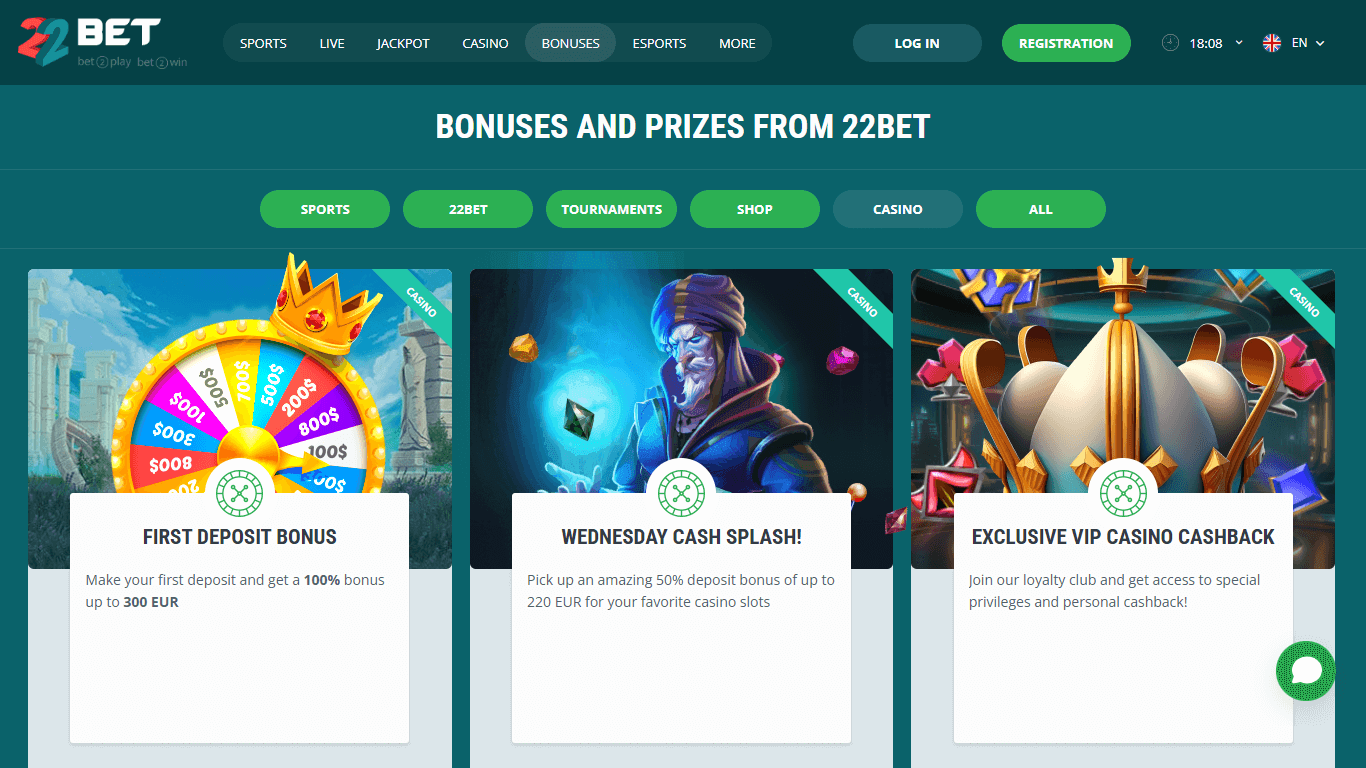 22bet bonus