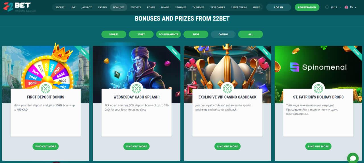 22bet casino