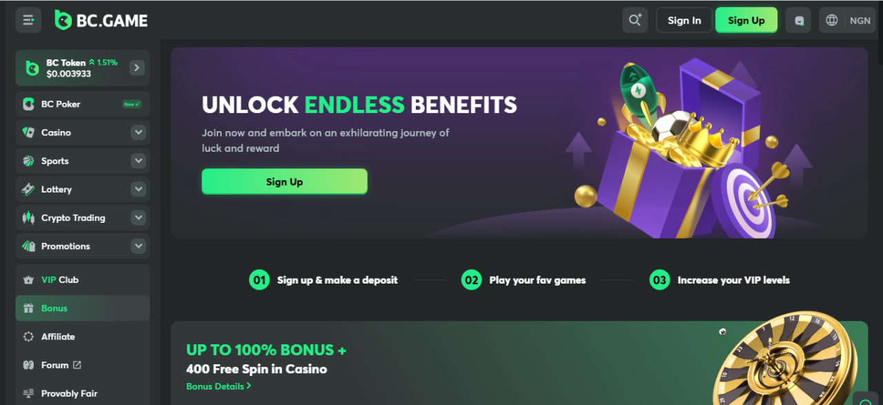 BC.Game crypto casino