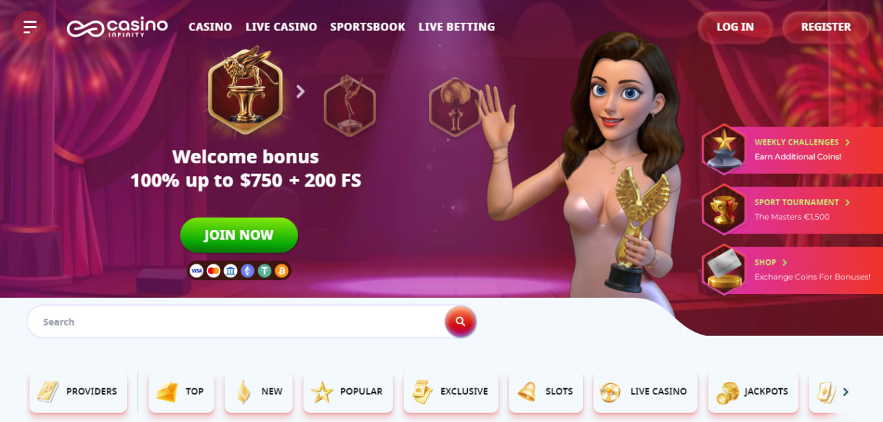 Casino Infinity bonus