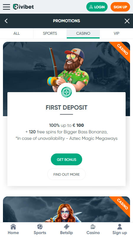 Ivibet Casino Bonuses, allbets.tv