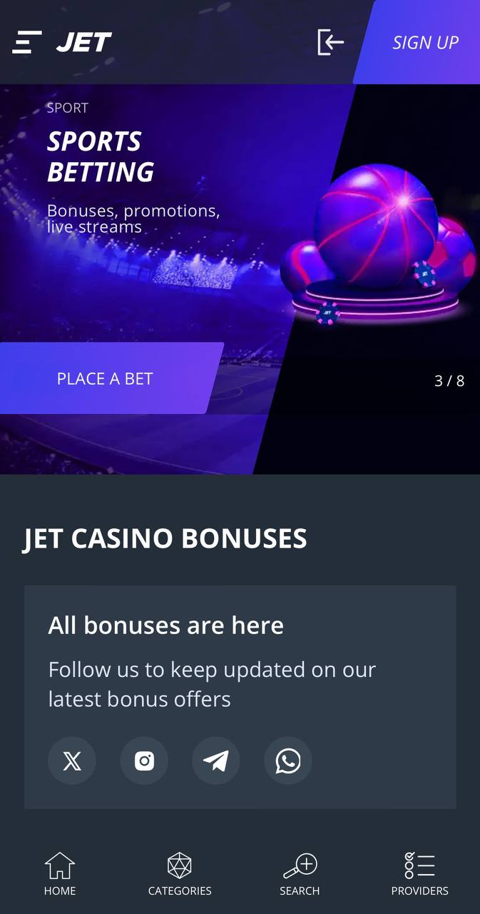 jet Casino Mobile