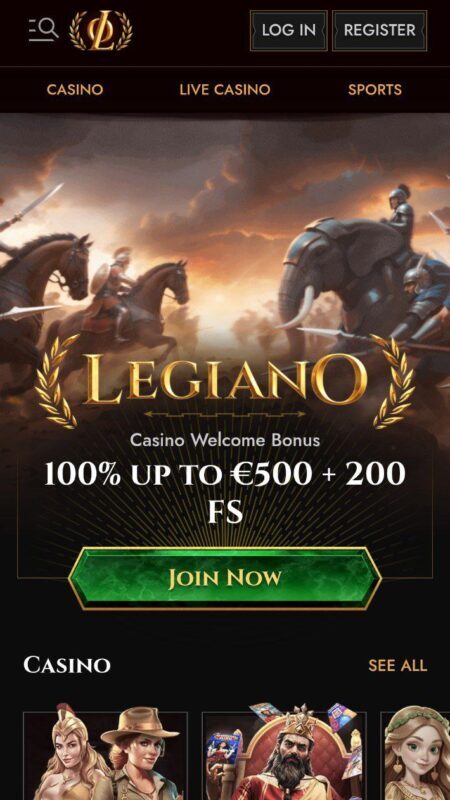 Legiano New Casino in New Zealand 