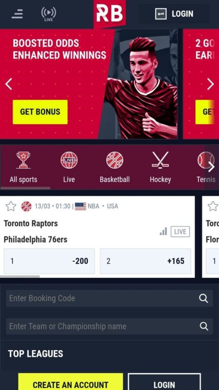 Rabona Bookmakers Mobile
