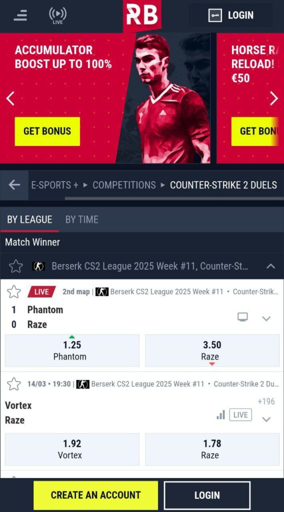 Rabona CSGO betting sites