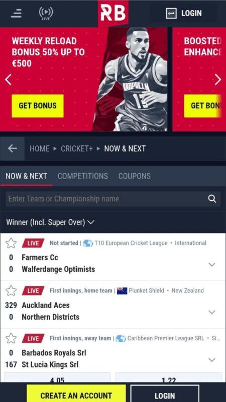 Rabona Cricket Betting