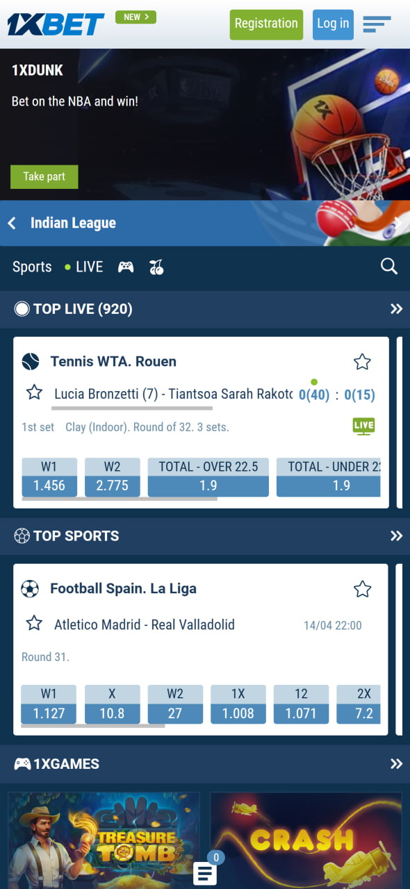 1xBet Ghana Bookmaker Main Page