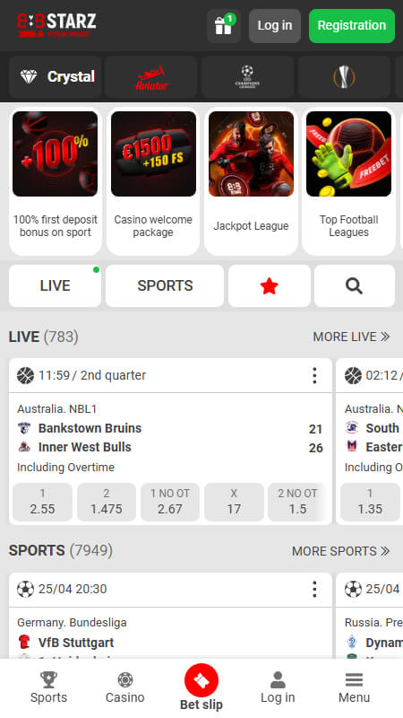 888Starz UFC Betting Page