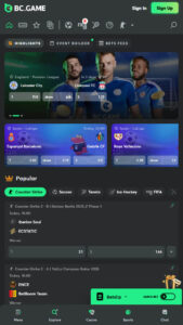 BC.Game Bookmaker sports betting