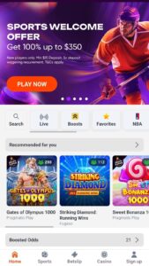 Tonybet bookmaker homepage